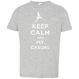 T-Shirts Heather / 2T Keep Calm and Fly Casual Toddler Premium T-Shirt