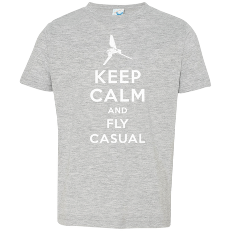 T-Shirts Heather / 2T Keep Calm and Fly Casual Toddler Premium T-Shirt