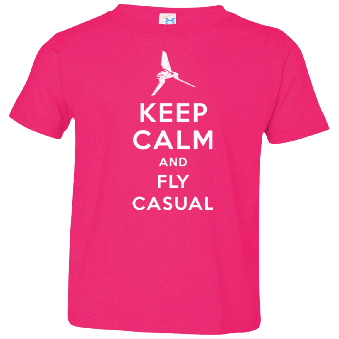 T-Shirts Hot Pink / 2T Keep Calm and Fly Casual Toddler Premium T-Shirt