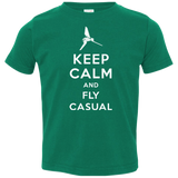 T-Shirts Kelly / 2T Keep Calm and Fly Casual Toddler Premium T-Shirt