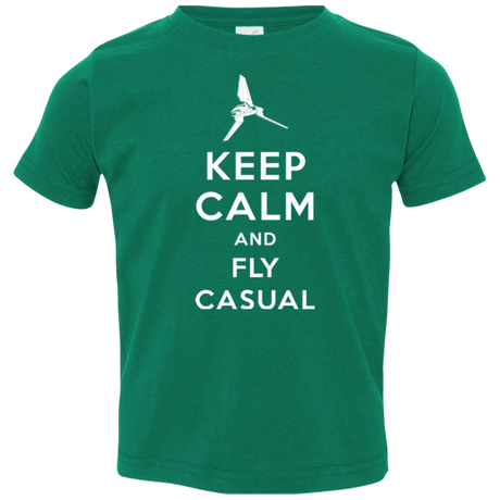 T-Shirts Kelly / 2T Keep Calm and Fly Casual Toddler Premium T-Shirt