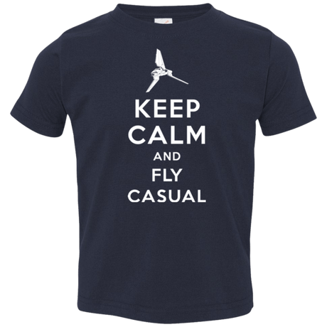 T-Shirts Navy / 2T Keep Calm and Fly Casual Toddler Premium T-Shirt