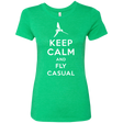 T-Shirts Envy / Small Keep Calm and Fly Casual Women's Triblend T-Shirt