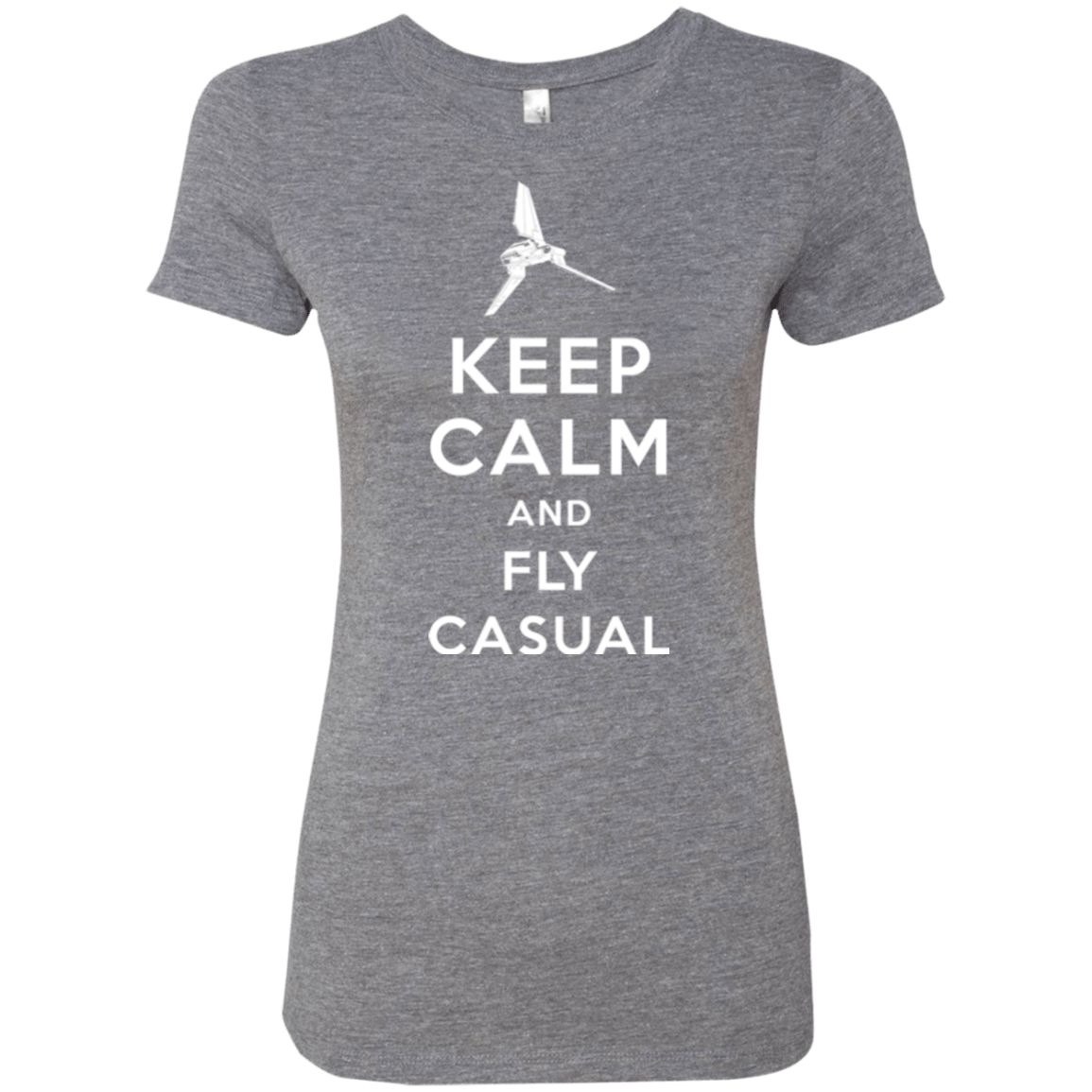 T-Shirts Premium Heather / Small Keep Calm and Fly Casual Women's Triblend T-Shirt