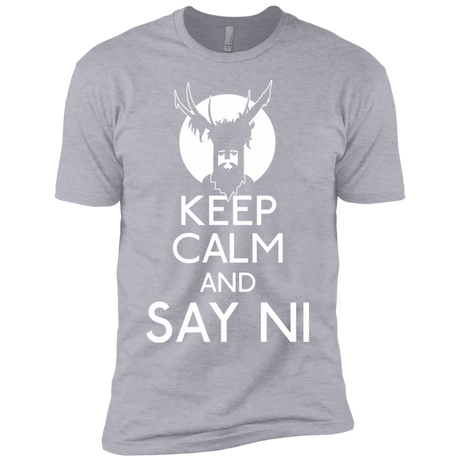 T-Shirts Heather Grey / YXS Keep Calm and Say Ni Boys Premium T-Shirt