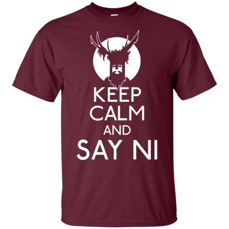 T-Shirts Maroon / S Keep Calm and Say Ni T-Shirt