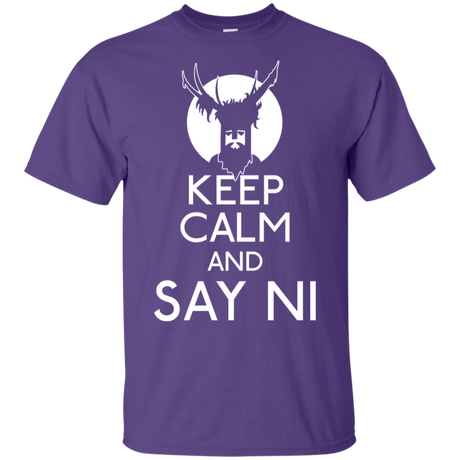 T-Shirts Purple / S Keep Calm and Say Ni T-Shirt