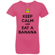 T-Shirts Hot Pink / YXS Keep Calm Banana Girls Premium T-Shirt