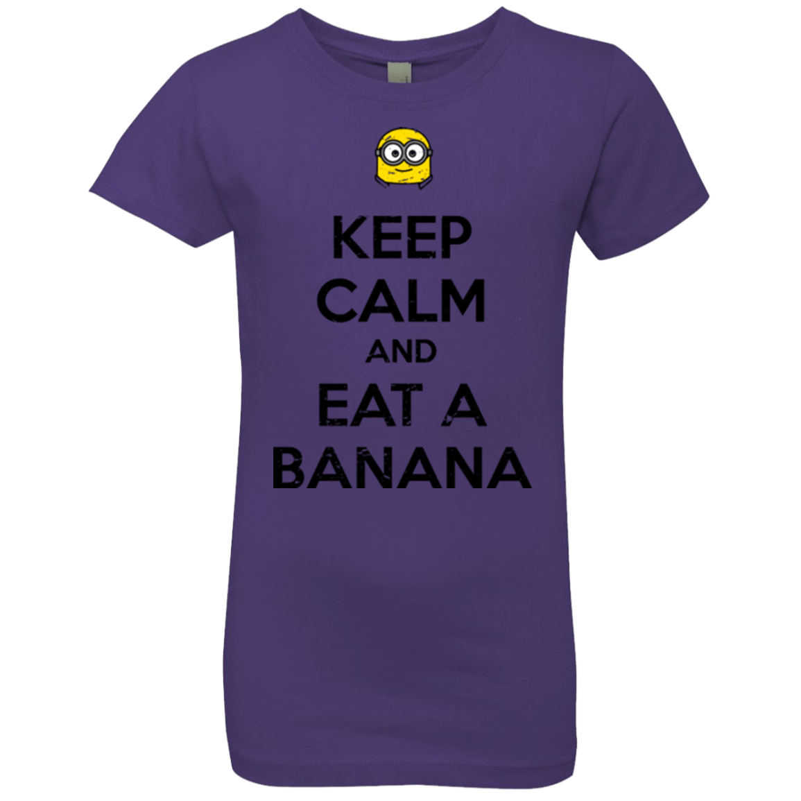 T-Shirts Purple Rush / YXS Keep Calm Banana Girls Premium T-Shirt