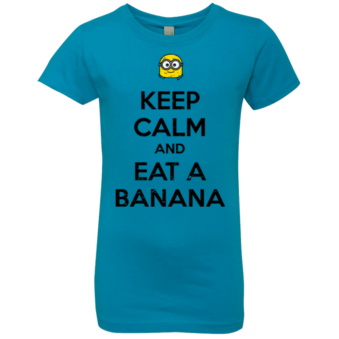 T-Shirts Turquoise / YXS Keep Calm Banana Girls Premium T-Shirt