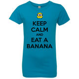 T-Shirts Turquoise / YXS Keep Calm Banana Girls Premium T-Shirt