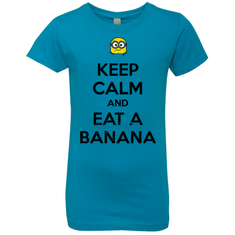 T-Shirts Turquoise / YXS Keep Calm Banana Girls Premium T-Shirt