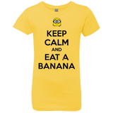 T-Shirts Vibrant Yellow / YXS Keep Calm Banana Girls Premium T-Shirt