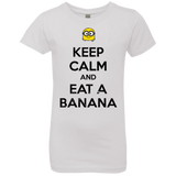 T-Shirts White / YXS Keep Calm Banana Girls Premium T-Shirt