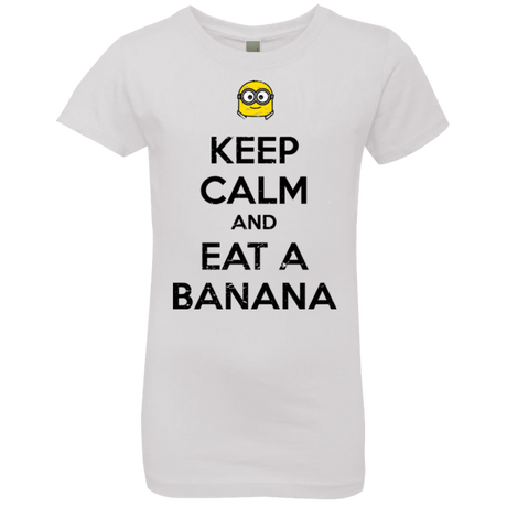 T-Shirts White / YXS Keep Calm Banana Girls Premium T-Shirt