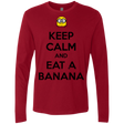 T-Shirts Cardinal / Small Keep Calm Banana Men's Premium Long Sleeve