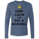T-Shirts Indigo / Small Keep Calm Banana Men's Premium Long Sleeve