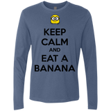 T-Shirts Indigo / Small Keep Calm Banana Men's Premium Long Sleeve