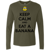 T-Shirts Military Green / Small Keep Calm Banana Men's Premium Long Sleeve