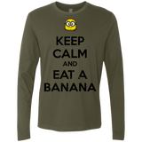 T-Shirts Military Green / Small Keep Calm Banana Men's Premium Long Sleeve