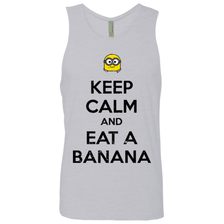 T-Shirts Heather Grey / Small Keep Calm Banana Men's Premium Tank Top