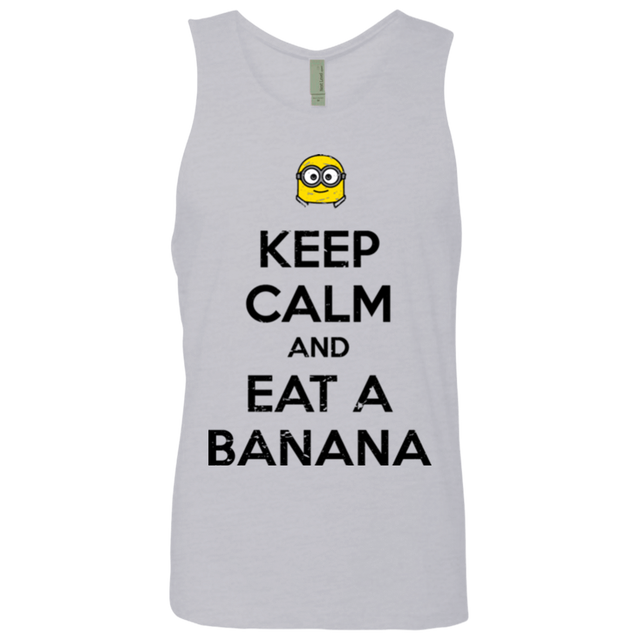 T-Shirts Heather Grey / Small Keep Calm Banana Men's Premium Tank Top