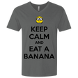 T-Shirts Heavy Metal / X-Small Keep Calm Banana Men's Premium V-Neck