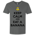 T-Shirts Heavy Metal / X-Small Keep Calm Banana Men's Premium V-Neck