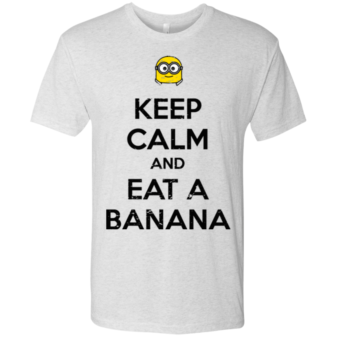 T-Shirts Heather White / Small Keep Calm Banana Men's Triblend T-Shirt