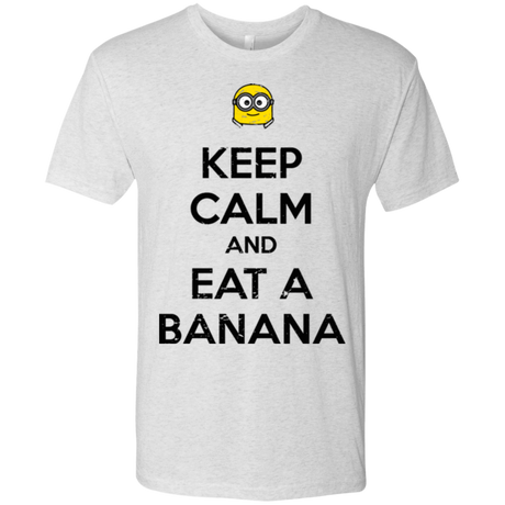 T-Shirts Heather White / Small Keep Calm Banana Men's Triblend T-Shirt