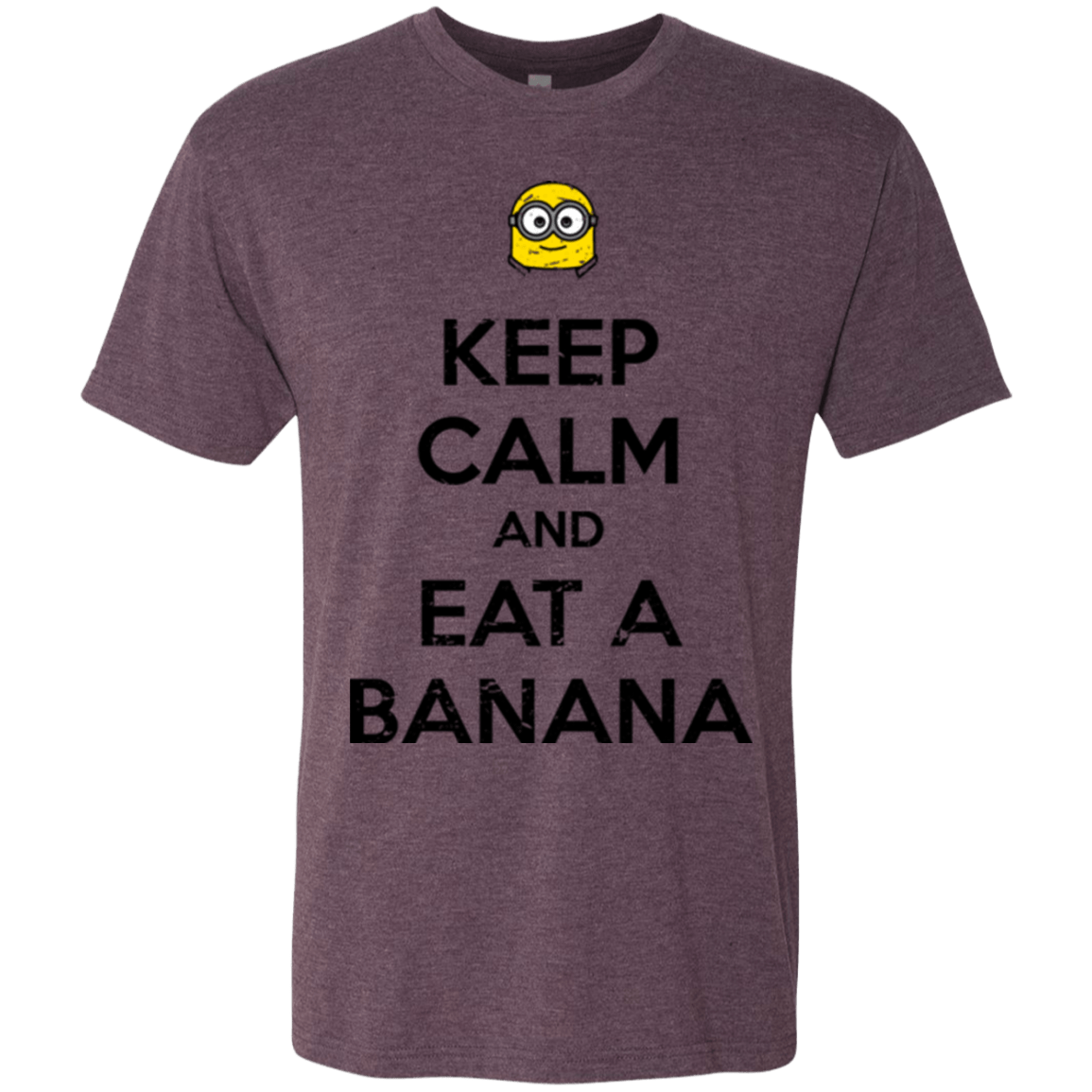 T-Shirts Vintage Purple / Small Keep Calm Banana Men's Triblend T-Shirt