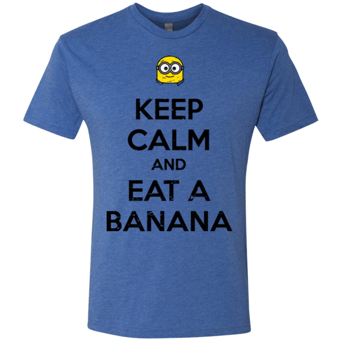 T-Shirts Vintage Royal / Small Keep Calm Banana Men's Triblend T-Shirt