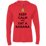 T-Shirts Vintage Red / X-Small Keep Calm Banana Triblend Long Sleeve Hoodie Tee