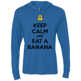 T-Shirts Vintage Royal / X-Small Keep Calm Banana Triblend Long Sleeve Hoodie Tee