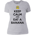 T-Shirts Heather Grey / X-Small Keep Calm Banana Women's Premium T-Shirt