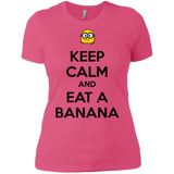 T-Shirts Hot Pink / X-Small Keep Calm Banana Women's Premium T-Shirt