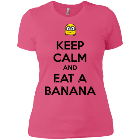 T-Shirts Hot Pink / X-Small Keep Calm Banana Women's Premium T-Shirt