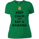 T-Shirts Kelly Green / X-Small Keep Calm Banana Women's Premium T-Shirt