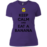 T-Shirts Purple / X-Small Keep Calm Banana Women's Premium T-Shirt