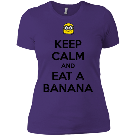 T-Shirts Purple / X-Small Keep Calm Banana Women's Premium T-Shirt
