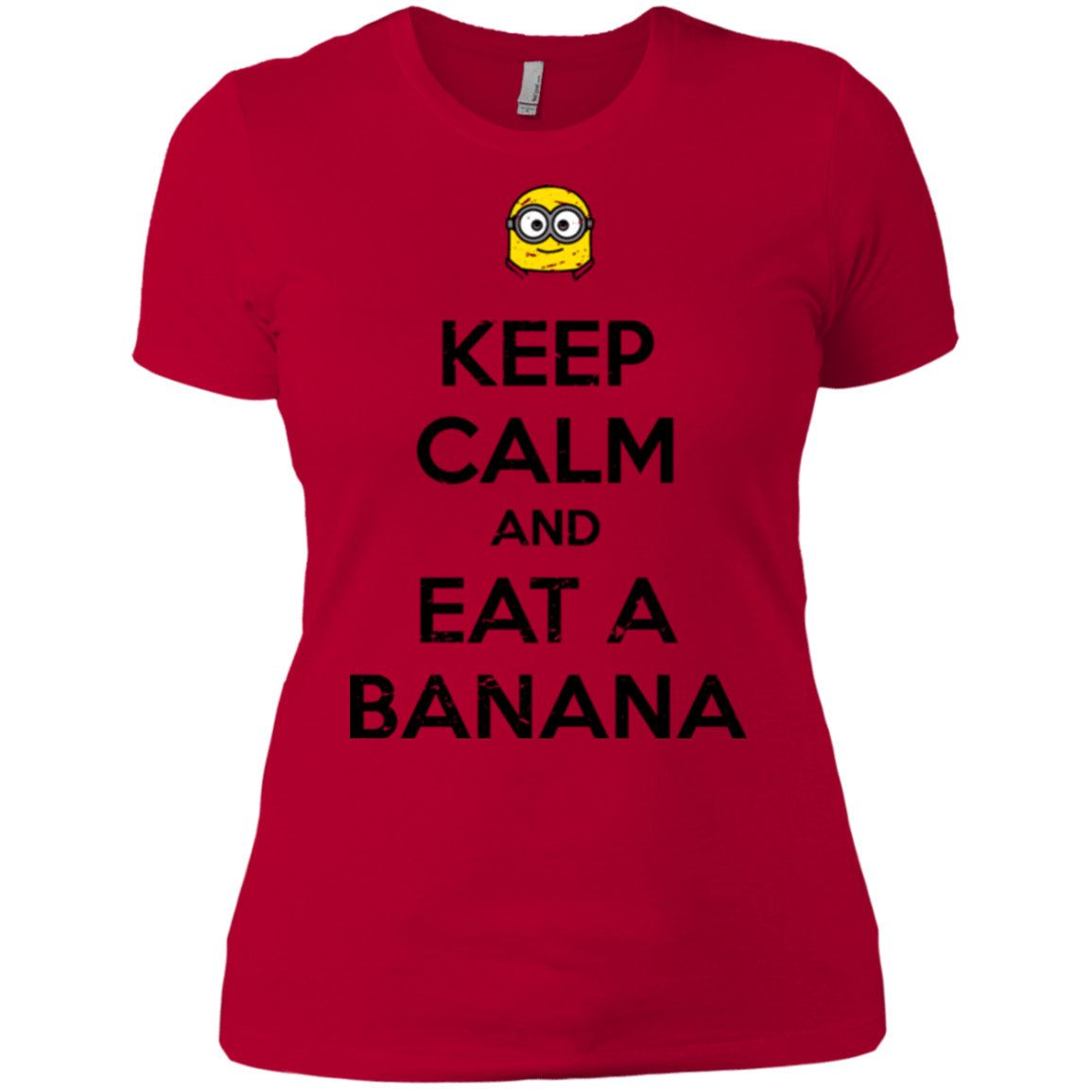 T-Shirts Red / X-Small Keep Calm Banana Women's Premium T-Shirt