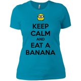 T-Shirts Turquoise / X-Small Keep Calm Banana Women's Premium T-Shirt
