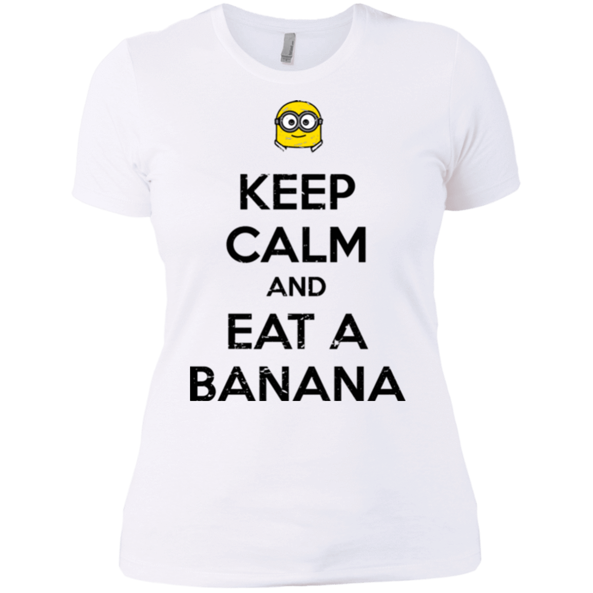 T-Shirts White / X-Small Keep Calm Banana Women's Premium T-Shirt