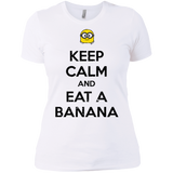 T-Shirts White / X-Small Keep Calm Banana Women's Premium T-Shirt