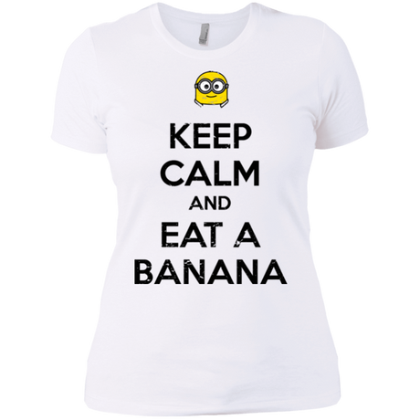 T-Shirts White / X-Small Keep Calm Banana Women's Premium T-Shirt