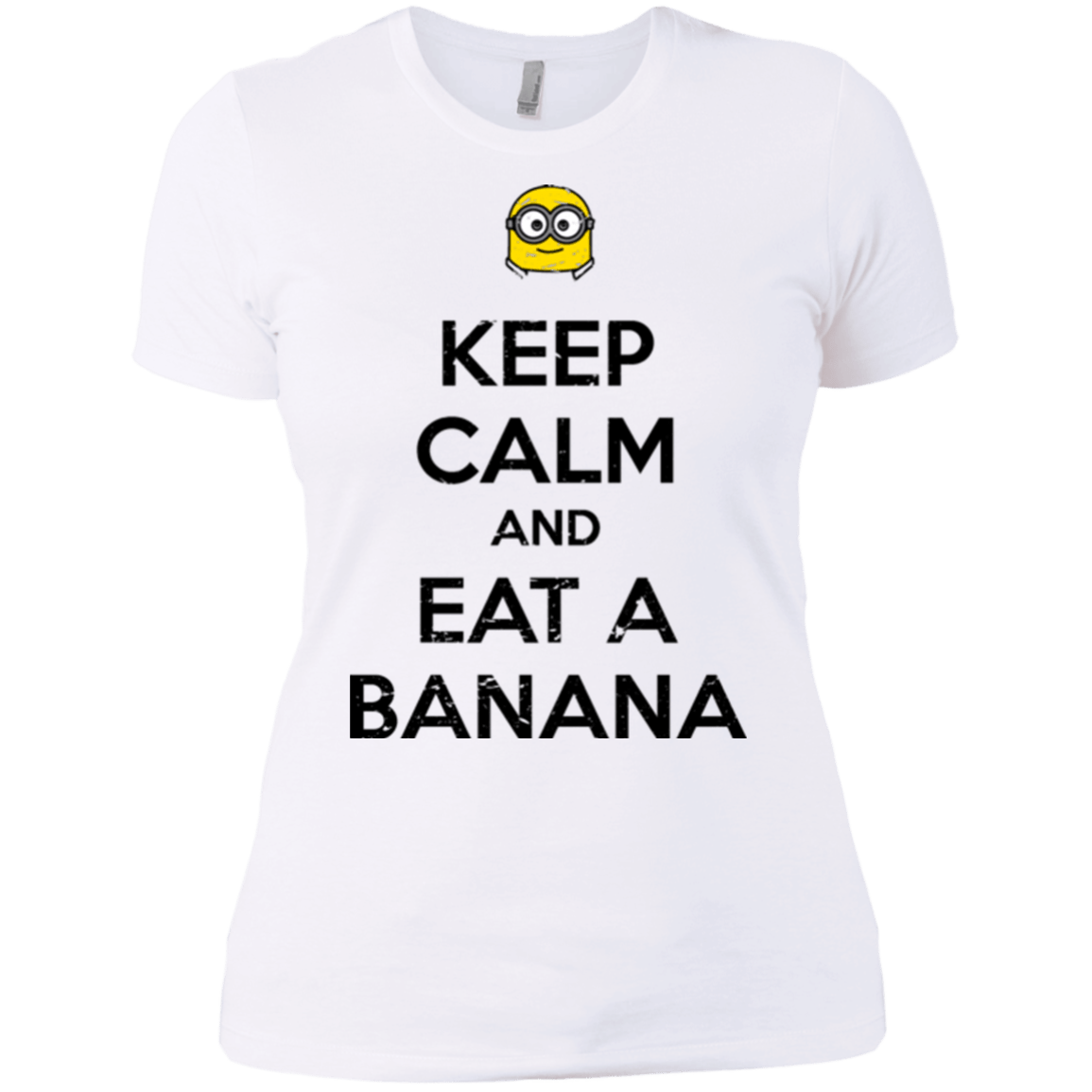 T-Shirts White / X-Small Keep Calm Banana Women's Premium T-Shirt