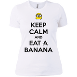 T-Shirts White / X-Small Keep Calm Banana Women's Premium T-Shirt