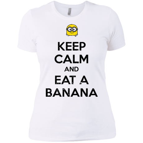 T-Shirts White / X-Small Keep Calm Banana Women's Premium T-Shirt