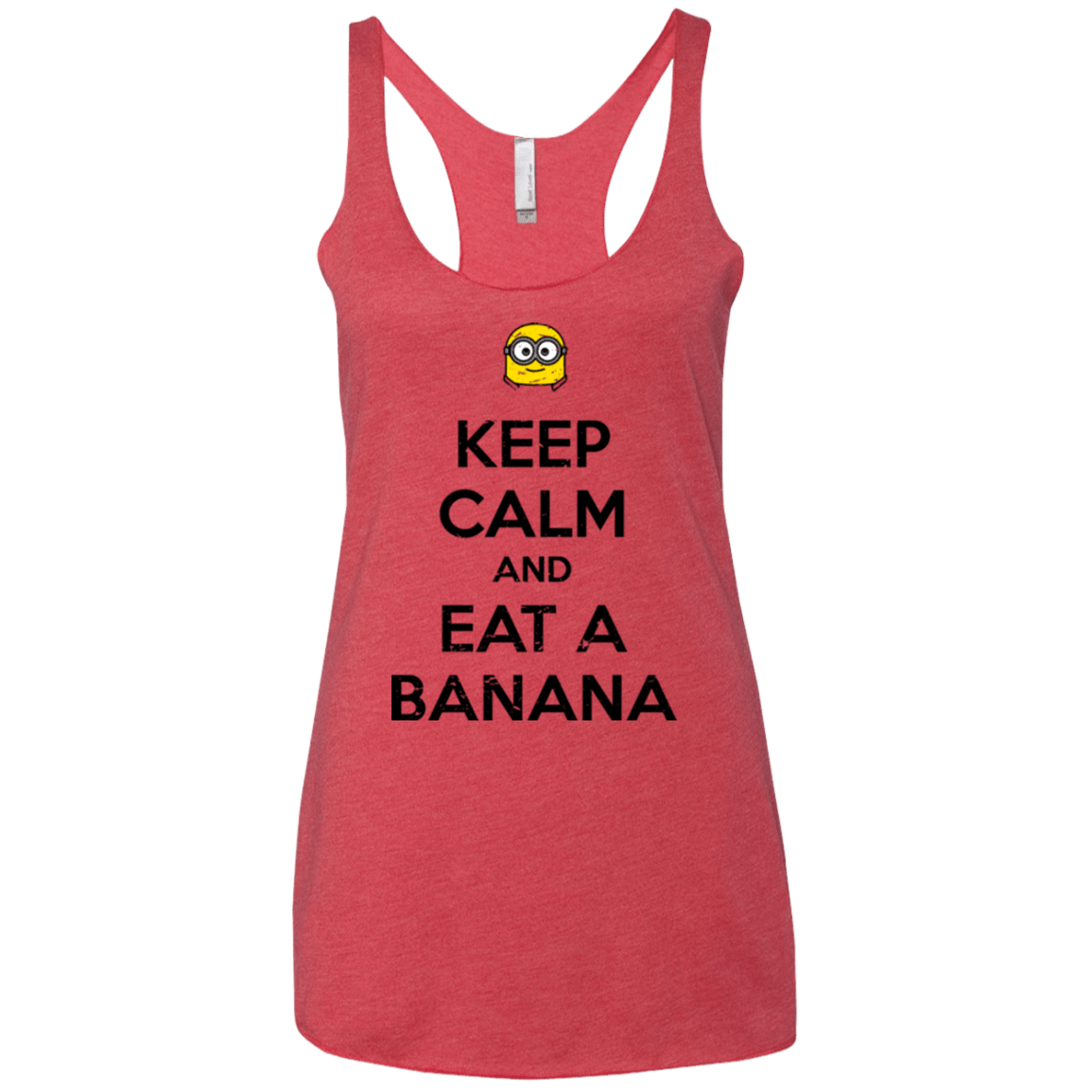 T-Shirts Vintage Red / X-Small Keep Calm Banana Women's Triblend Racerback Tank