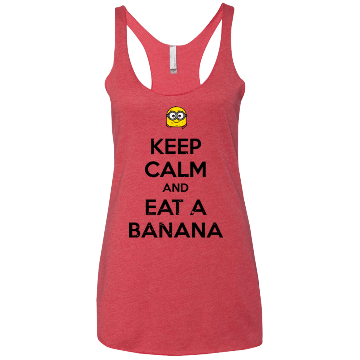 T-Shirts Vintage Red / X-Small Keep Calm Banana Women's Triblend Racerback Tank